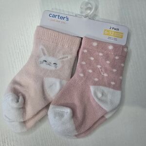Carters Baby Girl Easter Socks New On Packaging 6-12 Months
